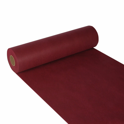 Papstar 4x Tischläufer, stoffähnlich, Vlies "soft selection" 24 m x 40 cm bordeaux
