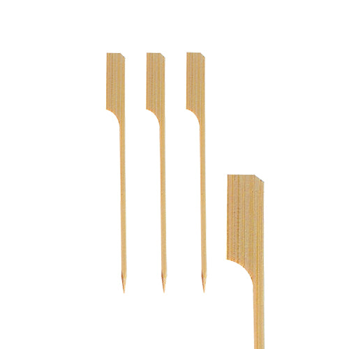 Papstar 1.500x Fingerfood-Spieße "Golf", Holz und Bambus, Natur, Serie: Pure, Länge: 9cm
