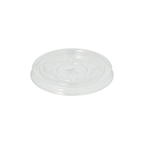 Papstar 16x 50 Deckel "Hurricane", PET rund Ø 9,5 cm glasklar mit Kreuzschlitz