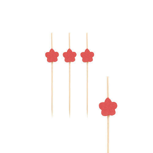 Papstar 15x 40 Fingerfood - Picker 7 cm "Flower"
