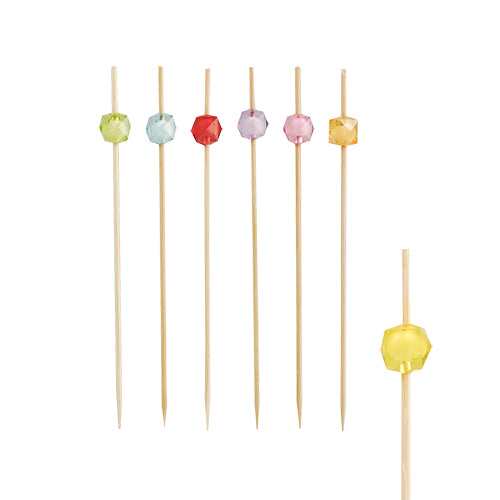 Papstar 15x 40 Fingerfood - Picker 12 cm farbig sortiert "Square"