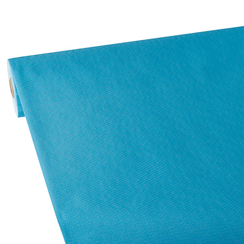 Papstar 2x Tischdecke, stoffähnlich, Vlies "soft selection plus" 25 m x 1,18 m türkis