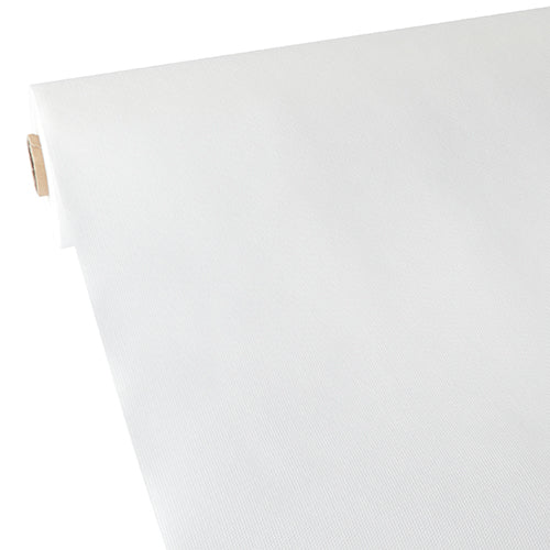Papstar 2x Tischdecke, stoffähnlich, Vlies "soft selection" 40 m x 0,9 m weiss