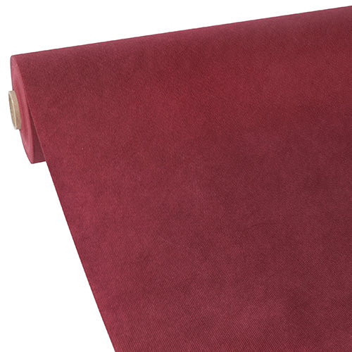 Papstar 2x Tischdecke, stoffähnlich, Vlies "soft selection" 40 m x 0,9 m bordeaux