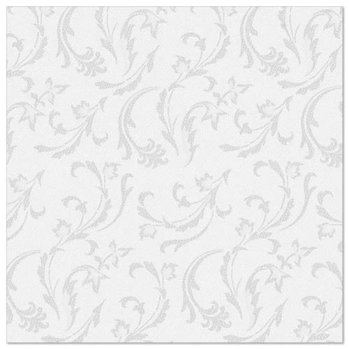 Papstar 250 Servietten "ROYAL Collection" 1/4-Falz 40 cm x 40 cm weiss "Damascato"
