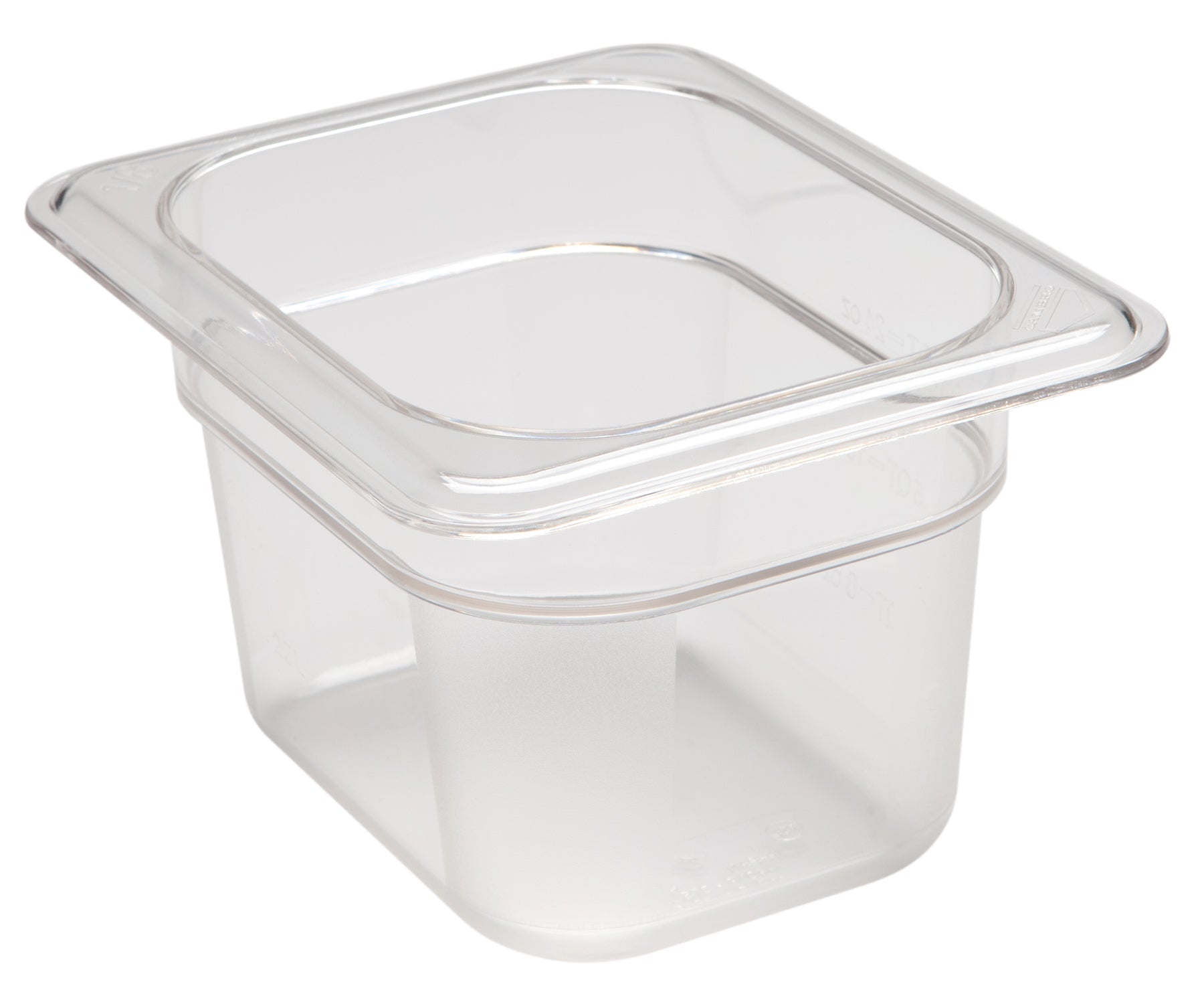 Cambro Camwear® Polycarbonat Gastronorm GN-Behälter GN1/8-100mm, Durchsichtig, 6 Stück im Karton - 84CW135