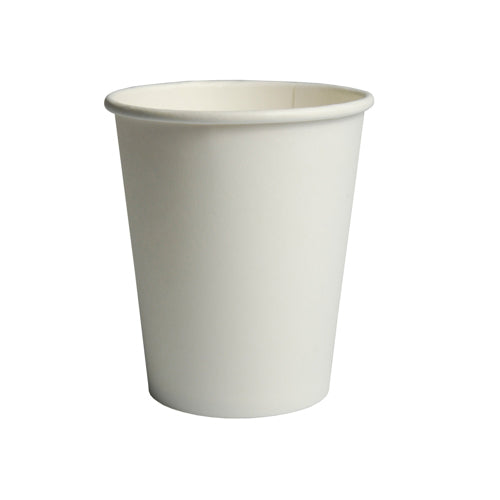 Papstar 1.000x Trinkbecher "To Go", Pappe, Weiß, Inhalt: 200ml, Durchmesser: 8cm, Höhe: 9,1cm