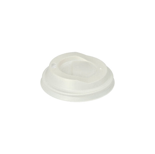Papstar 20x 50 Dom-Deckel, C-PLA rund Ø 8 cm · 2,1 cm weiss