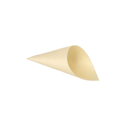 Papstar 500x Spitztüten, Holz, Natur, Serie: Pure, Durchmesser: 4,5cm, Länge: 8,5cm