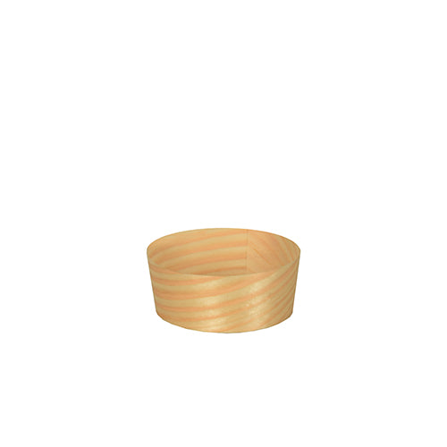 Papstar 500 Fingerfood - Schalen, Holz, Serie: Pure, Rund, Durchmesser: 5cm, Höhe: 2cm