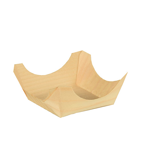Papstar 500 Fingerfood - Schalen, Eckig, Holz, Serie: Pure, Maße: 2,5cm x 6cm x 6cm