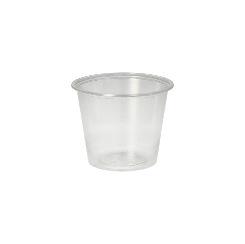 Papstar 1.000 Dressingbecher, rund, Material: PP; Füllinhalt: 125ml, Abmessungen: Ø 7,1cm · 5,7cm, Farbe: transparent