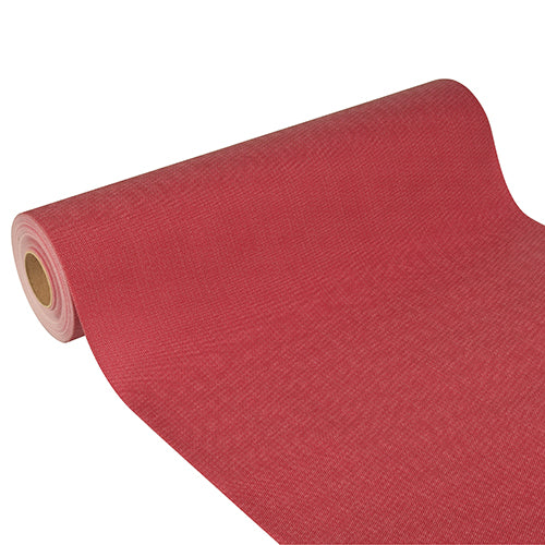 Papstar 4x Tischläufer, stoffähnlich, Vlies "soft selection plus" 24 m x 40 cm bordeaux