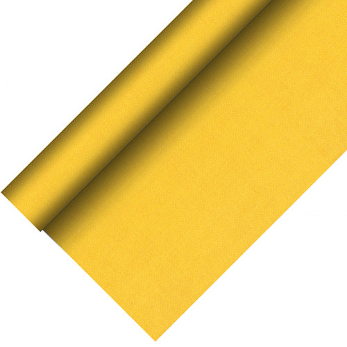 Papstar 2x Tischdecke, stoffähnlich, PV-Tissue "ROYAL Collection Plus" 20 m x 1,18 m gelb