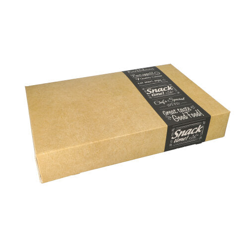 Papstar 5x 10 Transport- und Catering-Kartons "pure" eckig 8 cm x 31,5 cm x 46,2 cm "Good Food" mittel