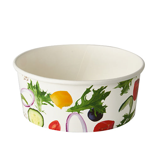 Papstar 8x 45 Salatschalen, Pappe "To Go" 750 ml Ø 15 cm · 6 cm "Salad"