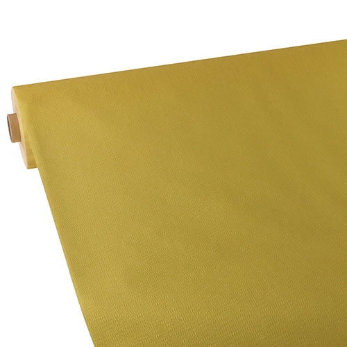 Papstar 2x Tischdecke, stoffähnlich, Vlies "soft selection plus" 25 m x 1,18 m gold