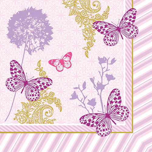 Papstar 200 Servietten, 3-lagig 1/4-Falz 40 cm x 40 cm "Charlene"