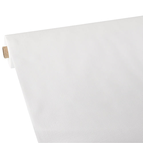 Papstar 2x Tischdecke, stoffähnlich, Vlies "soft selection plus" 25 m x 0,9 m weiss