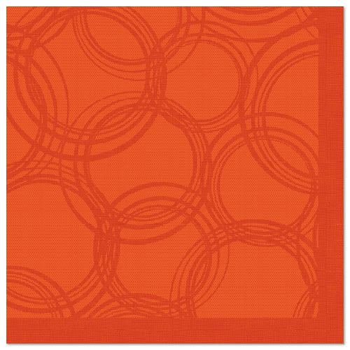 Papstar 250 Servietten "ROYAL Collection" 1/4-Falz 40 cm x 40 cm nektarine "Bubbles"