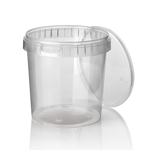 Papstar 7x 30 Feinkostbecher, PP 770 ml Ø 11,8 cm · 11,3 cm transparent mit Originalitätsverschluss