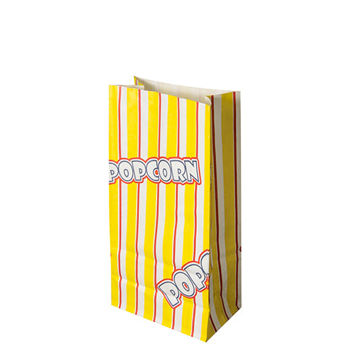 Papstar 1.000x Popcorn Tüten, Pergament-Ersatz, Schriftzug: Popcorn, Inhalt: 1,3l, 20,5x10,5x6cm