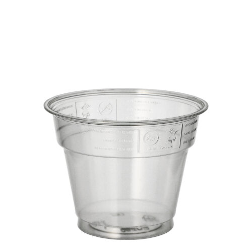 Papstar 16x 50 Trinkbecher "Hurricane", PET 0,28 l Ø 9,5 cm · 7,3 cm glasklar
