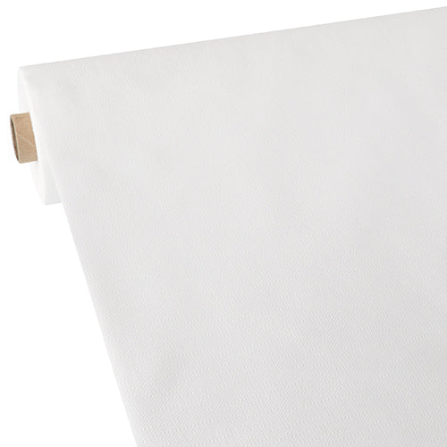 Papstar 2x Tischdecke, stoffähnlich, Vlies "soft selection plus" 40 m x 1,18 m weiss