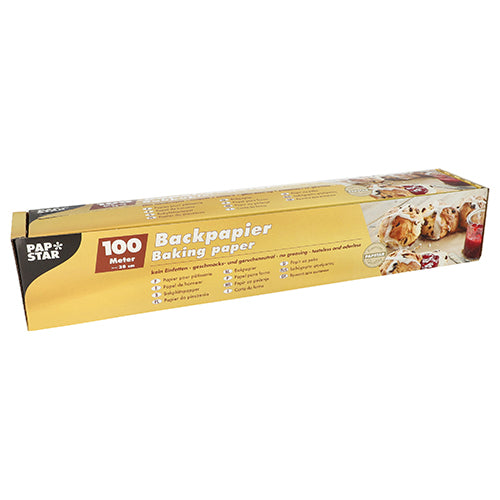 Papstar 6x Backpapier 100 m x 38 cm braun in Faltschachtel