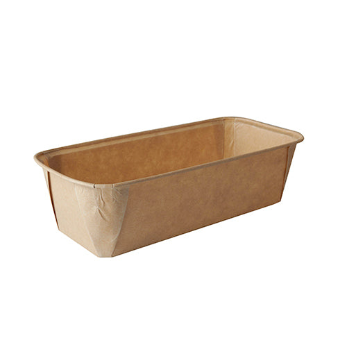 Papstar 4x 25 Backformen "pure" eckig 1033 ml 6,1 cm x 10,8 cm x 23 cm braun