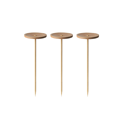 Papstar 144 Fingerfood - Picker "Disc", Material: Bambus, Länge: 10cm