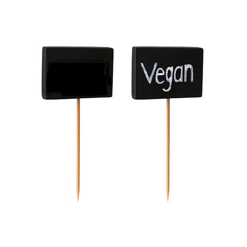 Papstar 600 Fingerfood - Picker "Blackboard", Material: Bambus und Holz, Länge 8,5cm