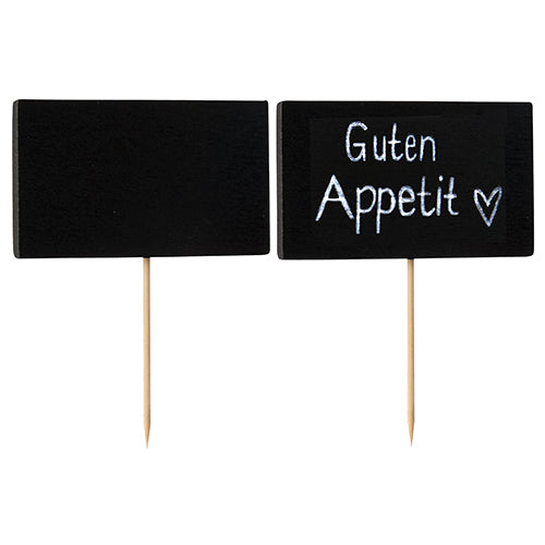 Papstar 600 Fingerfood - Picker "Blackboard", Material: Bambus und Holz, Länge 9cm