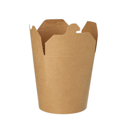 Papstar 20x 25 Snackboxen, Pappe eckig 470 ml 9,8 cm x 8,2 cm x 7 cm braun