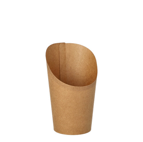 Papstar 20x 50 Wrap Cups, Pappe 230 ml 10 cm x 6 cm x 8 cm braun