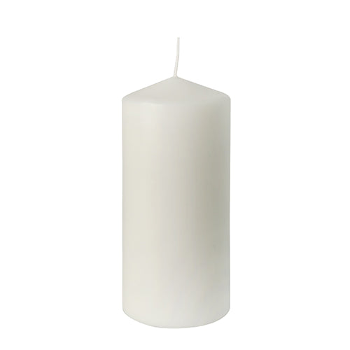 Papstar 20x Stumpenkerze Ø 66 mm · 150 mm weiss , 100% Stearin