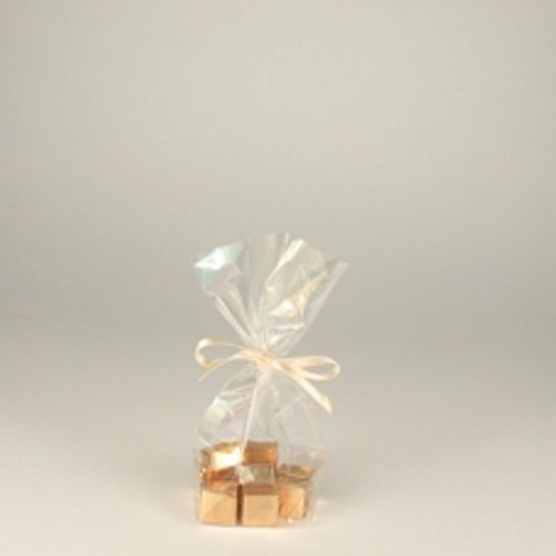 Papstar 4x 300 Bodenbeutel, Zellglas "pure" 15 cm x 10 cm x 3,5 cm transparent
