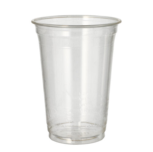 Papstar 16x 65 Kaltgetränkebecher, PLA "pure" 0,4 l Ø 9,5 cm · 12,7 cm glasklar