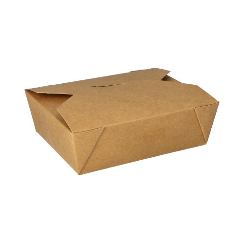 Papstar 3x 50 Lunchboxen, Pappe "pure" 1000 ml 5,5 cm x 13,5 cm x 16,8 cm braun