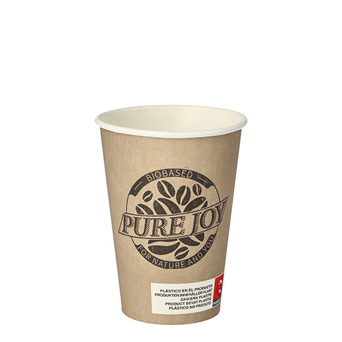 Papstar 2.000x Automatenbecher "Pure Joy", Pappe, Taupe, Inhalt: 180ml, Durchmesser: 7cm, Höhe: 9,2cm