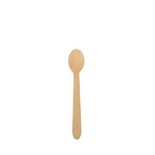 Papstar 16x 25 Kaffeelöffel, Holz "pure" 11 cm