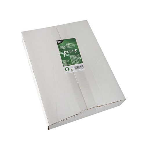 Papstar 10.000x Sahneabdeckpapier (mit Palmwachsbeschichtung), Papier, Weiß, Serie: Pure, 22x16cm