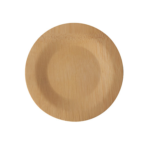 Papstar 25x 10 Teller, Bambus "pure" rund Ø 18 cm · 1,5 cm