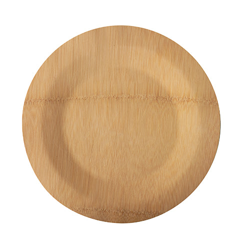 Papstar 25x 10 Teller, Bambus "pure" rund Ø 23 cm · 1,5 cm