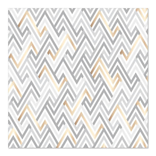 Papstar 200 Servietten, 3-lagig 1/4-Falz 33 cm x 33 cm "Triangle"