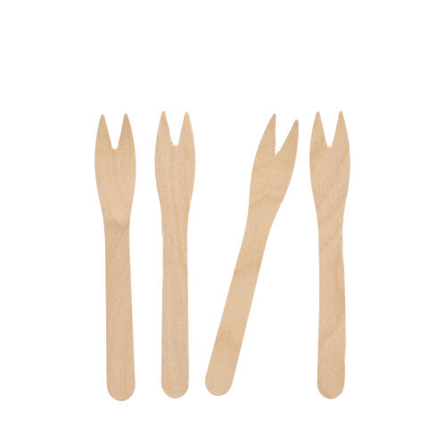 Papstar 5.000 Snack-Gabeln, Material: Holz, Serie: Pure, Länge: 12,1cm