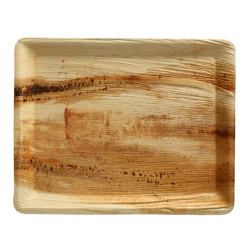 Papstar 5x 25 Tabletts, Palmblatt "pure" eckig 2 cm x 26 cm x 32 cm