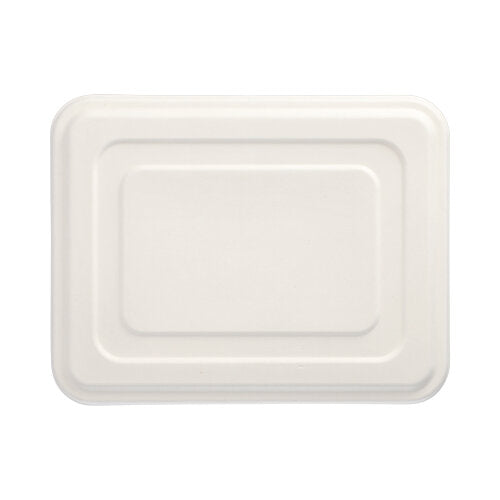 Papstar 5x 25 Deckel, Zuckerrohr "pure" 1,4 cm x 22,5 cm x 28,6 cm weiss