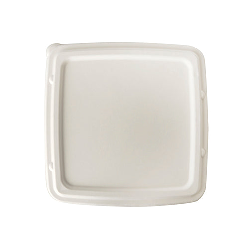 Papstar 5x 25 Deckel, Zuckerrohr "pure" 2 cm x 23,6 cm x 23,6 cm weiss
