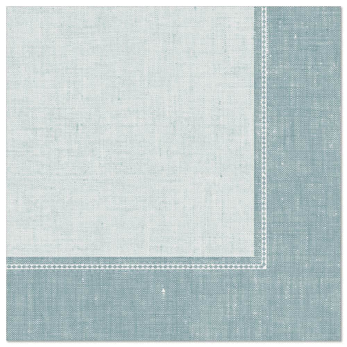 Papstar 250 Servietten "ROYAL Collection" 1/4-Falz 40 cm x 40 cm arktikblau "Linum"